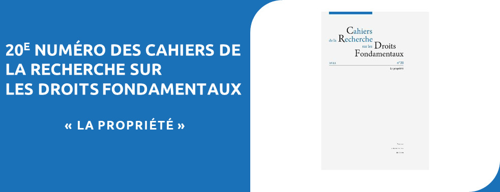 You are currently viewing Parution du n°20 des Cahiers de la Recherche sur les Droits Fondamentaux